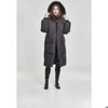 Women's Parka - Urban Classics - Faux Fur Puffer Coat - Long - Black - Comfortable and Stylish
