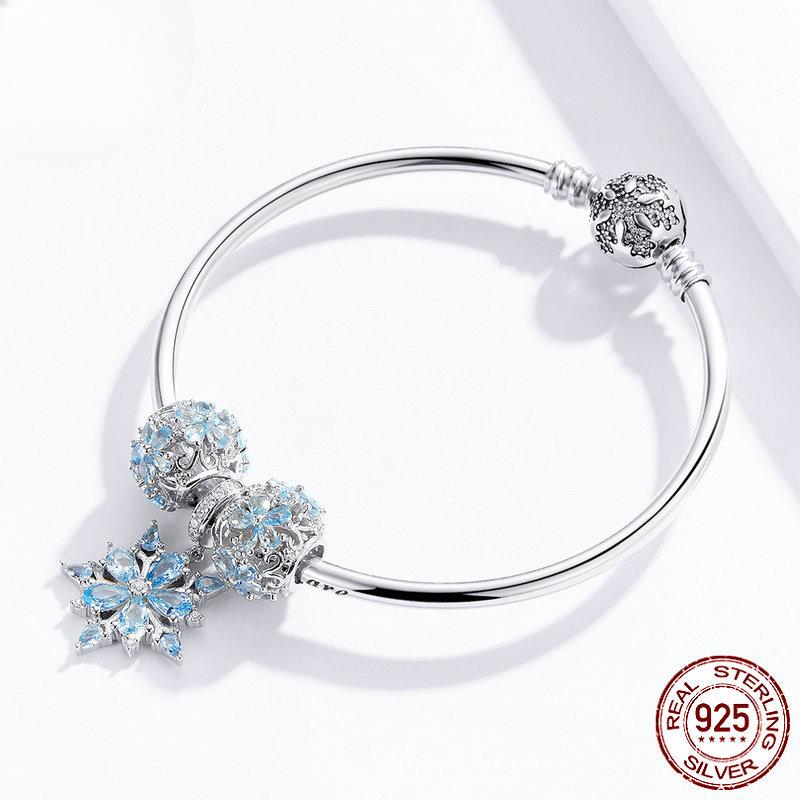 Pulseira Winter Series Ice and Snow World Natal Prata Esterlina