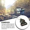 Camping Compass Mini Keychain Multifunction Thermometer Outdoor Climbing Temperature Tester Survival Guiding Compass Tool