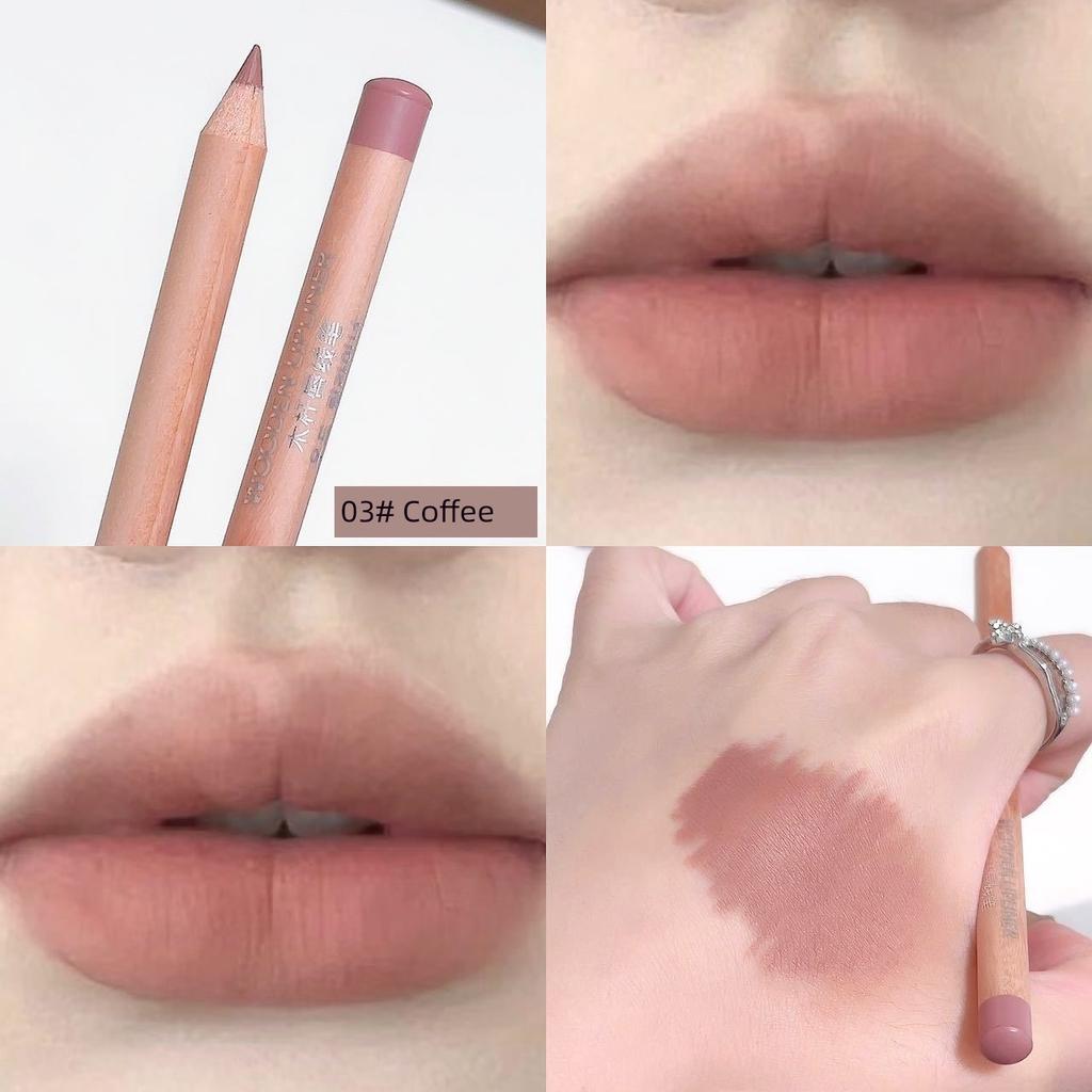 Dudu Lip Liner Waterproof Long Lasting and Does Not Fade Nude Color Series Pseudo Plain Lipstick Pen Female Hook Line Lip Outline Lip Shape