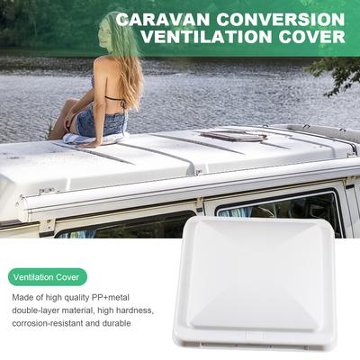 Motorhome Roof Vent Cover 14 X 14inch RV Roof Vent Lid Cover Metal Motorhome Air Flow Ventilation Cover for Camper RV Trailer