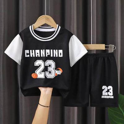 Kinder Neue Sommer Shorts Ärmeln Schnell Trocknend Sport Anzüge Kleinkind Zu Teenager Jungen Mädchen Casual 2 stücke T-shirts + hosen Kleidung Sets
