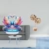 Acrylic Swan Sculpture Table Centerpiece Metal Statue Tabletop Cabinet Decoration Bookshelf Office