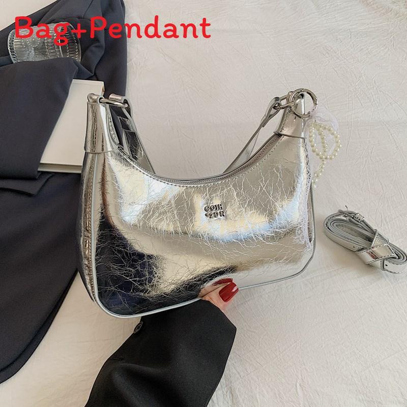 Urban Minimalist Pu Underarm Bag With Spliced Design For Daily Use