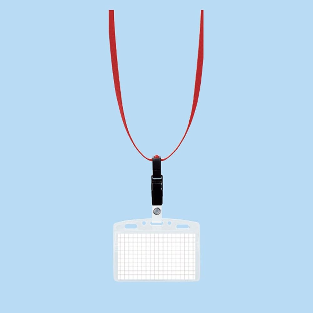 Kokuyo Hanging Name Tag Red Soft Case 10P Naff-SD180-10R