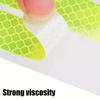 200Pcs High Visibility Car Reflector Tape Wear-Resistant Reflective Stickers Strips  Night Riding