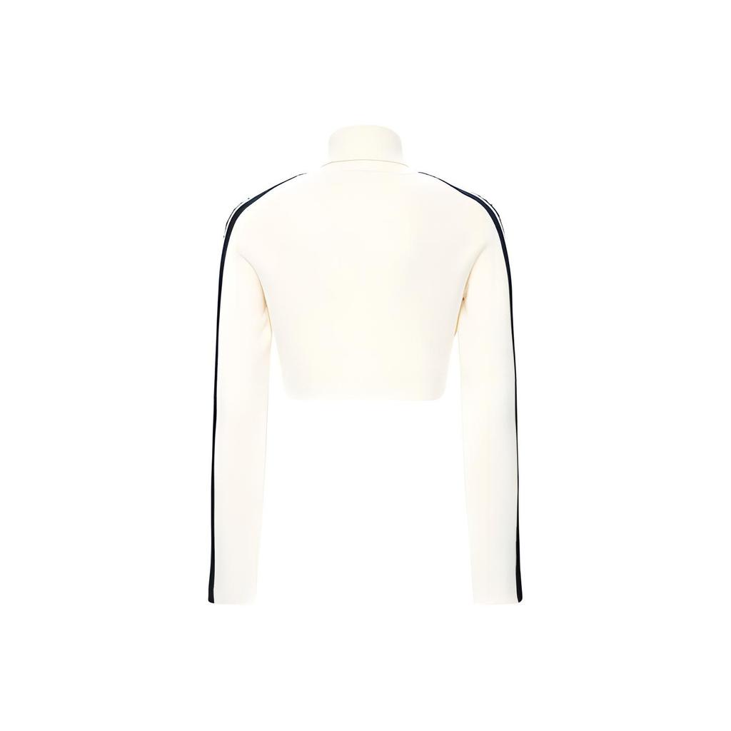 WE11DONE Black Logo Short High Neck Sweater Women Sweater White WD-KO8-20-040-W-BG