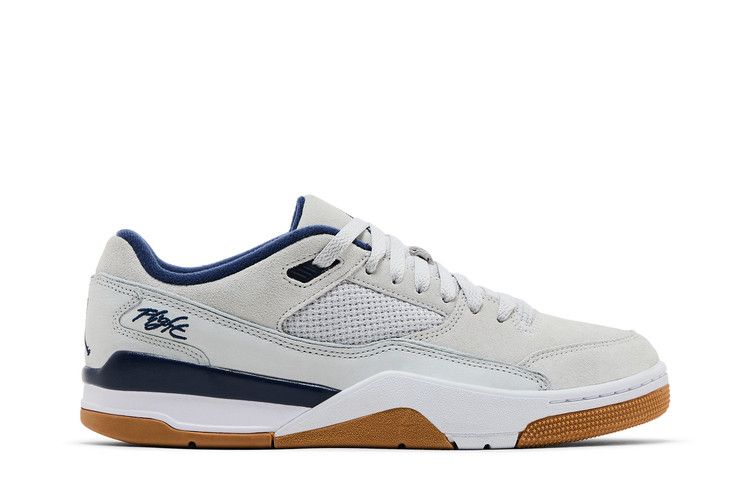 Men's Sneakers Jordan Flight Court Neutral Grey White Gum Light Brown Midnight Navy
