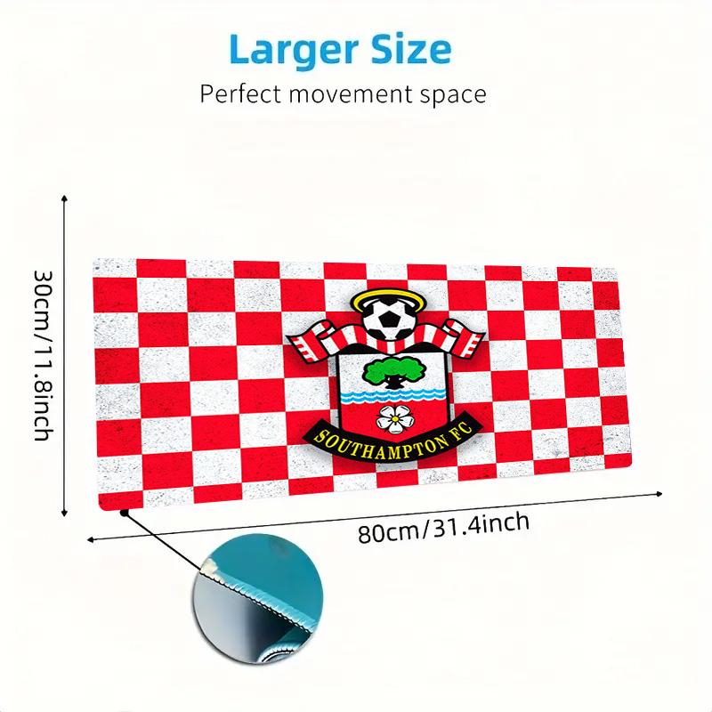 Southampton fc Color Mouse Pad Large Gaming Table Cushion Non-slip Laptop Tablet Big Mousepad XXL Mat Mini PC Playmat With Lock edge