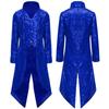 Chlapecký steampunkový frak gotický viktoriánský dlouhý kabát flitry bunda středověký halloweenský kostým frock coat outfit