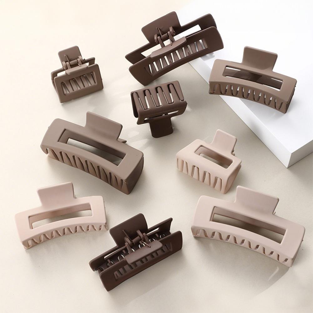 

Черный кофейный цвет заколки для волос набор многоцветных матовых заколок для волос заколка-краб простой прочный головной убор заколка для волос аксессуары для волос 01