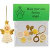 DIY Button Snowman Ornament Kit Reusable Fun Christmas Button Making Set Small Xmas Hanging Ornament for Holiday Stocking Filler