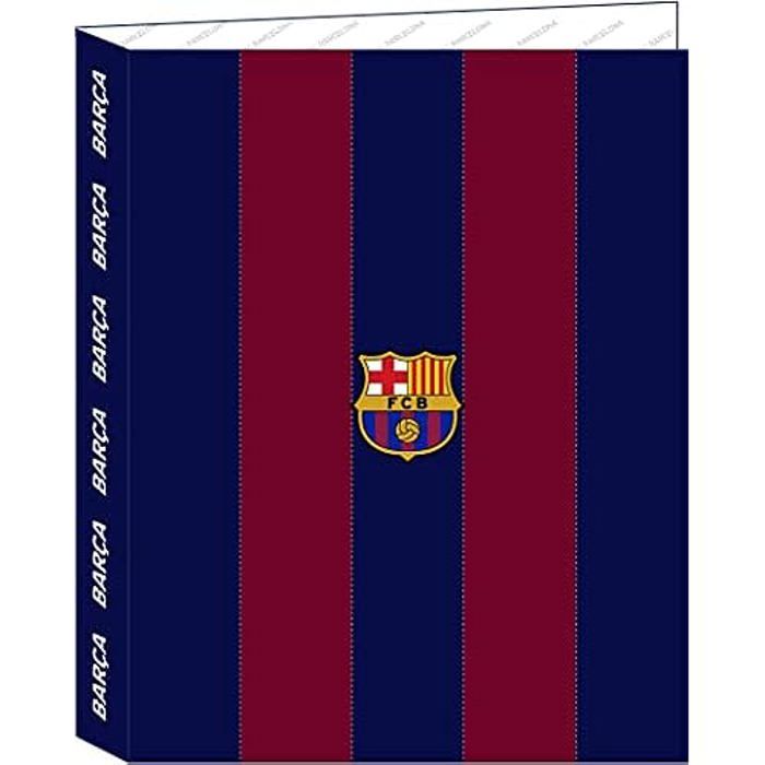 Classeur - Safta - F.C. BARCELONA - 4 anneaux - 26,5 x 33 cm - Mixte enfant