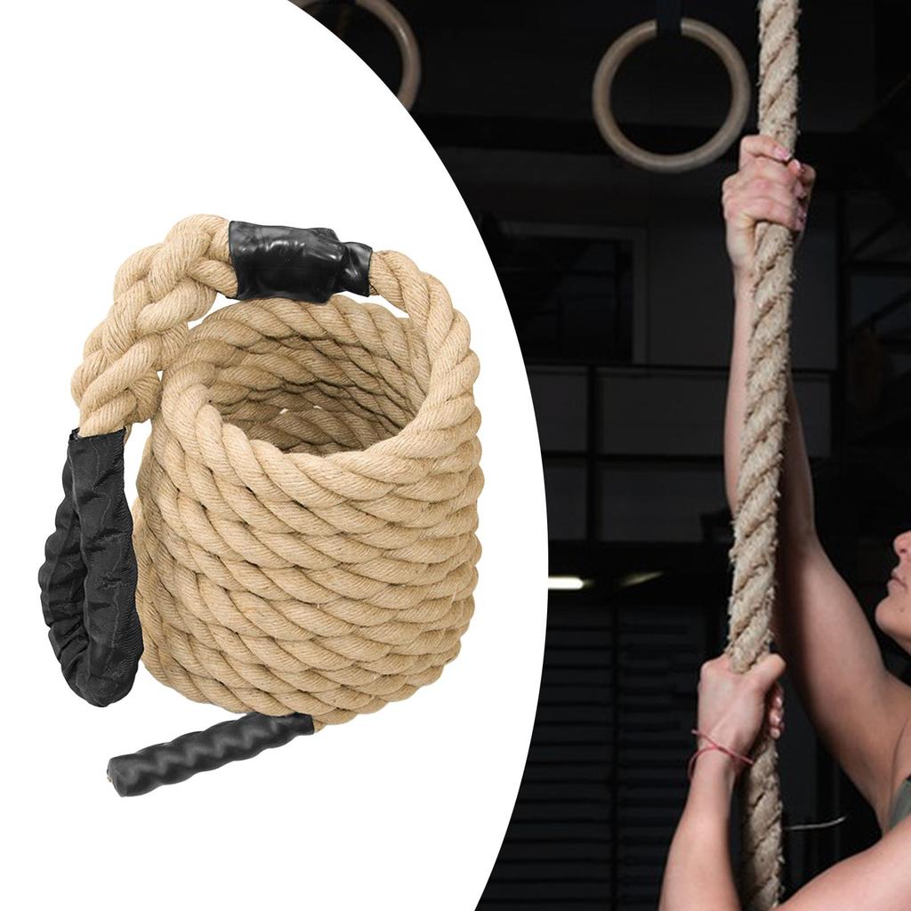 Climbing Rope for Fitness Training, Jute Material, 1.5 Inch Diameter Indoor And Outdoor Use