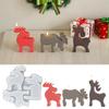 Silikon-Weihnachtsmolds 3D-Rentierformen Rentierform für Schokolade Kerze Seife Fondant Süßigkeiten Backen Feiertagsbasteln Tisch