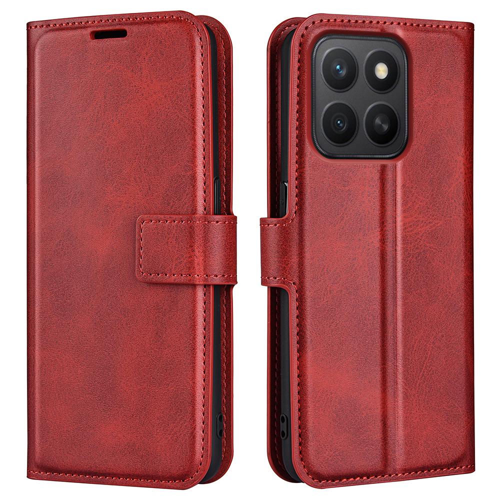 For Honor X8c 4G Stand Case Anti-Scratch Calf Texture Leather Phone Cover