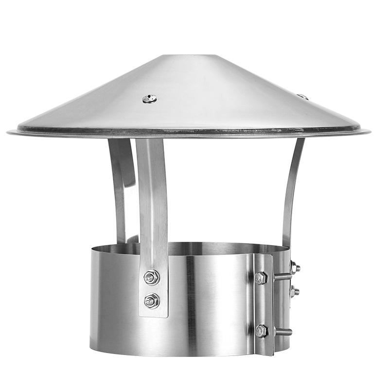 Stainless Steel Chimney Rain & Wind Cap Flue Cover, 160mm Exhaust Vent Cap