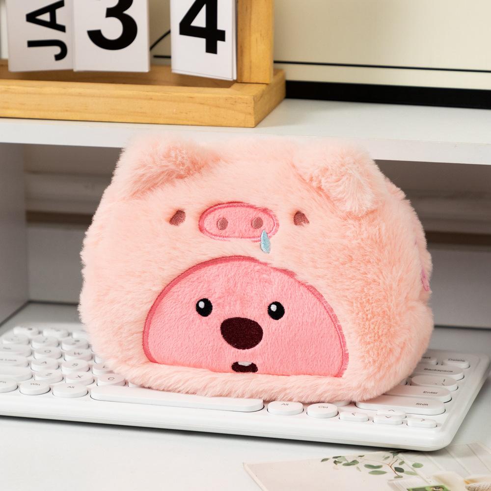 

Miniso Loopy Plush Bag Kawaii Cross Dressing Pencil Case Cute Cartoon Storage Portable High-Capacity Makeup Bag Exquisite Gifts