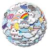 55-110 Cartoon Cloud Graffiti Stickers for Cars, Luggage, and Cups