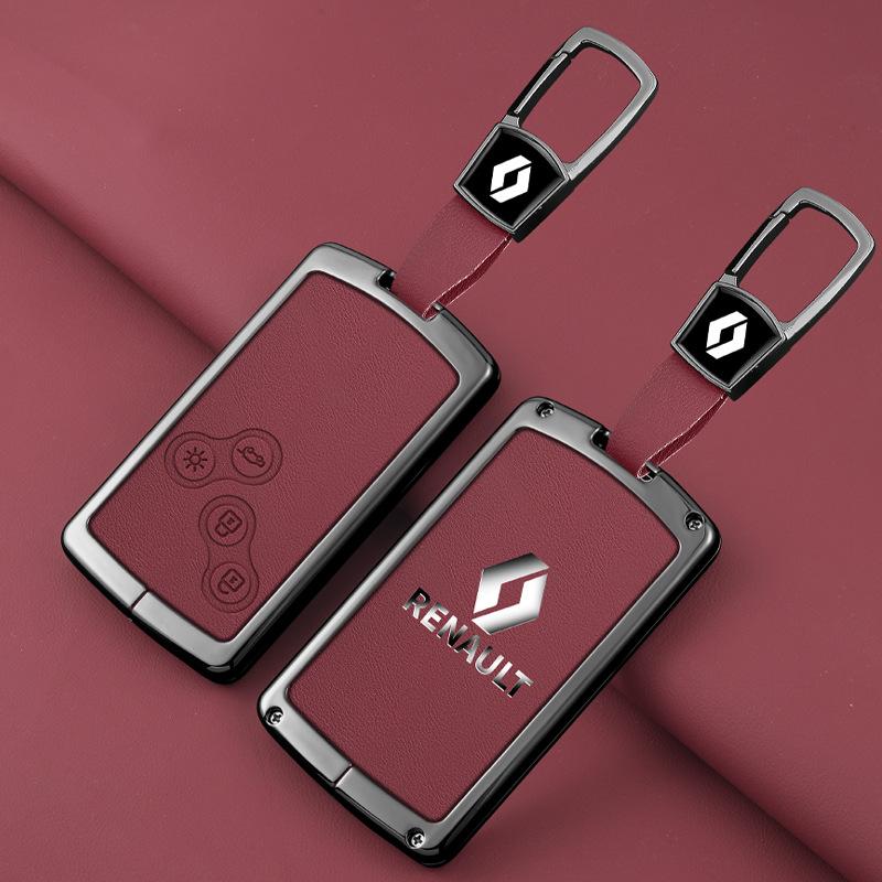 2026 Hot For Renault Interior Stickers Zinc Alloy Car Key Case Cover Shell For Renault Koleos Captur Kadjar Megane Clio Talisman