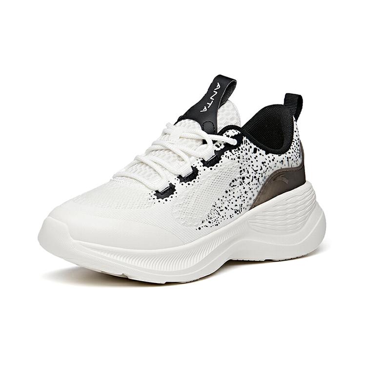 Anta Training Shoes Women's Low Top Ivory White/Black 122127758-1