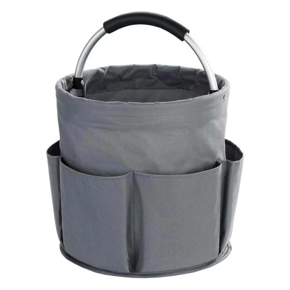 Nova Cesta Dobrável de Armazenamento de Grande Capacidade 17L para Lavagem de Carros, Sacola de Piquenique, Jardim, Praia com Alça Externa, Bolsa Organizadora de Limpeza