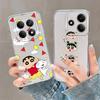 Frog Crayon Shin Chan Soft Phone Cover Case for Xiaomi Redmi Note 14 Pro Plus Note 13 A4 9 10 14C 10S 12 11S 11 13C 12S