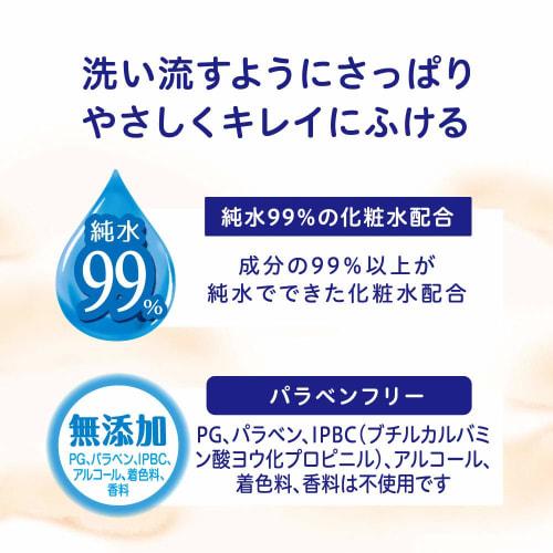 [Refillable baby wipes] Pigeon butt wipes, soft and thick finish, 99% pure water, 80 sheets x 8 packs