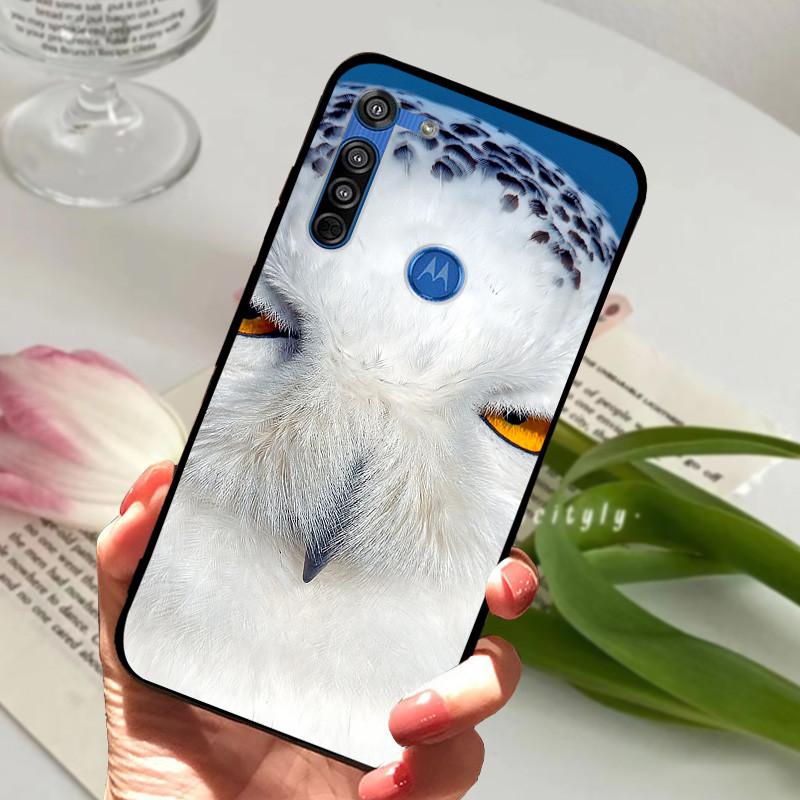 For Motorola Moto G8 Plus Case Black Silicone Cover Case for MOTO G8 Play G 8 Power Lite Fashion TPU Protective Back Cover Shell