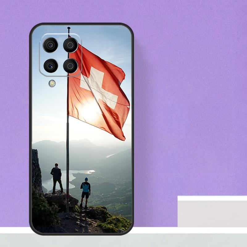 Switzerland Swiss Flag Case For Samsung Galaxy M16 M11 M21 M31 M20 M23 M54 M14 M34 M13 M52 M32 M12 M36 M56 M15 M55