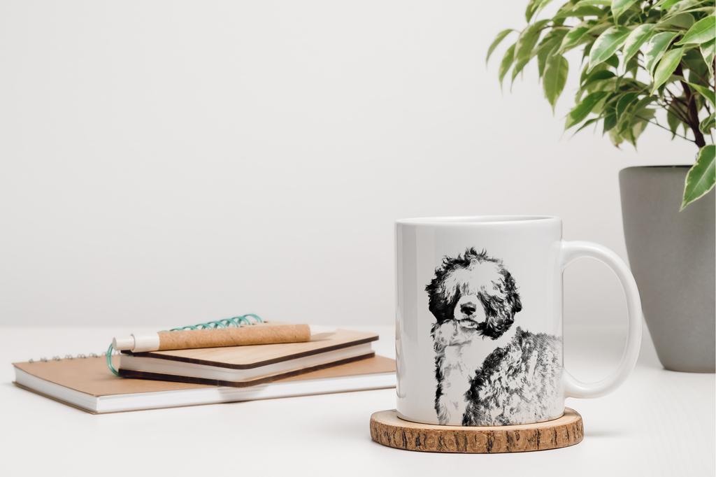 Portuguese Water Dog, Portie, PWD, Water Dog - Cup with a Dog, Cute Cup with Graphics, a Gift with Your Photo from the Art-Dog Brand