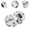 2 Pack Cabinet Hinges, Heavy Duty Hardware, Rounded Edge Folding Table Hinges for Sewing Machine