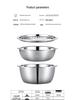 Multifunctional Stainless Steel Grating and Mixing Basin for Vegetables and Fruits