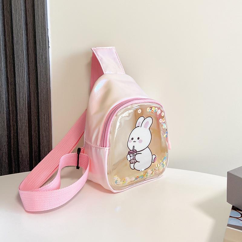 Adorable Korean Style Bunny Mini Crossbody Bag For Kids Cute Pu Coin Purse