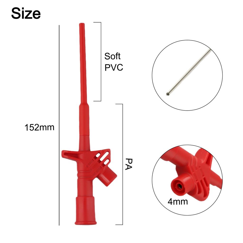 Dual Clip Testing Probes Set Electrical Accessories Rated at Up to Ten Amperes Fitting Most Standard Connectors