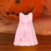 Halloween Ghost Figurine Cute Pink Ghost Holding Moon Statue Resin Ghost Sculpture Tabletop Ornament for Indoor Home Decor