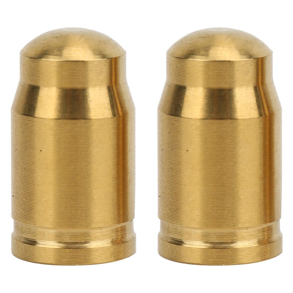 2 Pcs Titanium Alloy Valve Cap for Bike Bicycle Tire Dust Cover Road Bicycles Accessories