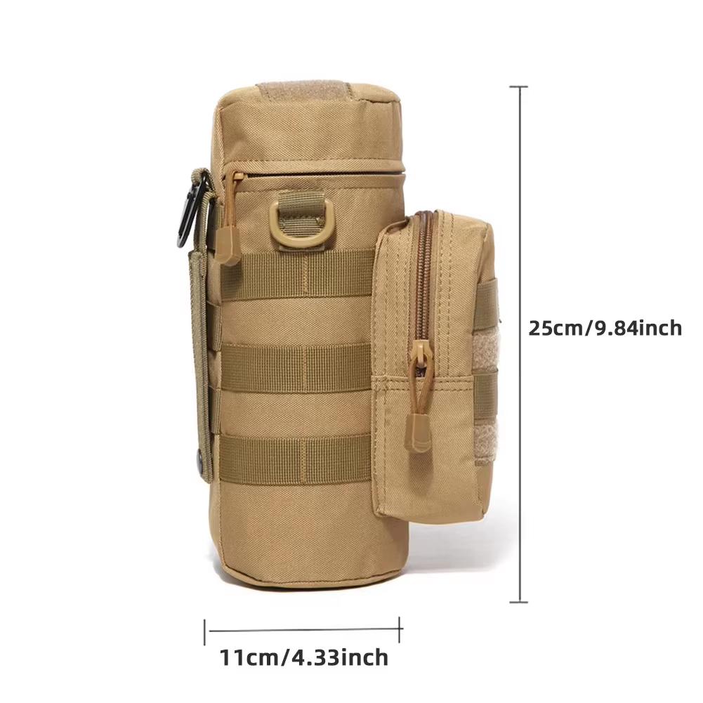 Tactical MOLLE Water Bottle Pouch 1000D Nylon Military Kettle Bag Holder Outdoor Camping Hiking Hunting Belt Attachment 4