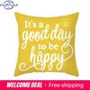 Yellow Geometric Simple Pattern Decorative Pillowcase Cushion Pillowcase Bedding Decoration