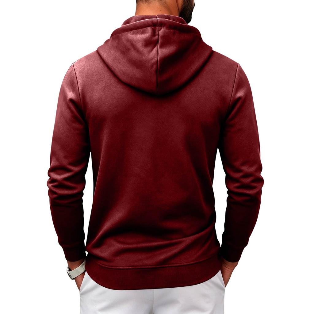 Men's Color Athletic Casual Hoodie for Spring and Fall