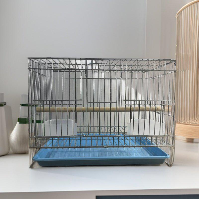 Electroplated Zinc Parrot & Budgerigar Breeding Cage, Thickened & Dense Galvanized Bird Cage for Myna