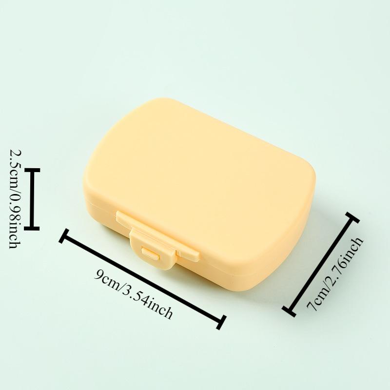 1PC Portable 6-grid Pill Box Drug Storage Box One-week Pill Box Sub-packing Box Small Pill Box Portable Pill Box