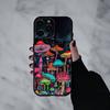 T-Trippy Psychedelic Mushrooms   Phone Case For iPhone 17pro,16,15,14,13,12,11 Plus,Pro Max,XS,Soft Silicone Black Cover