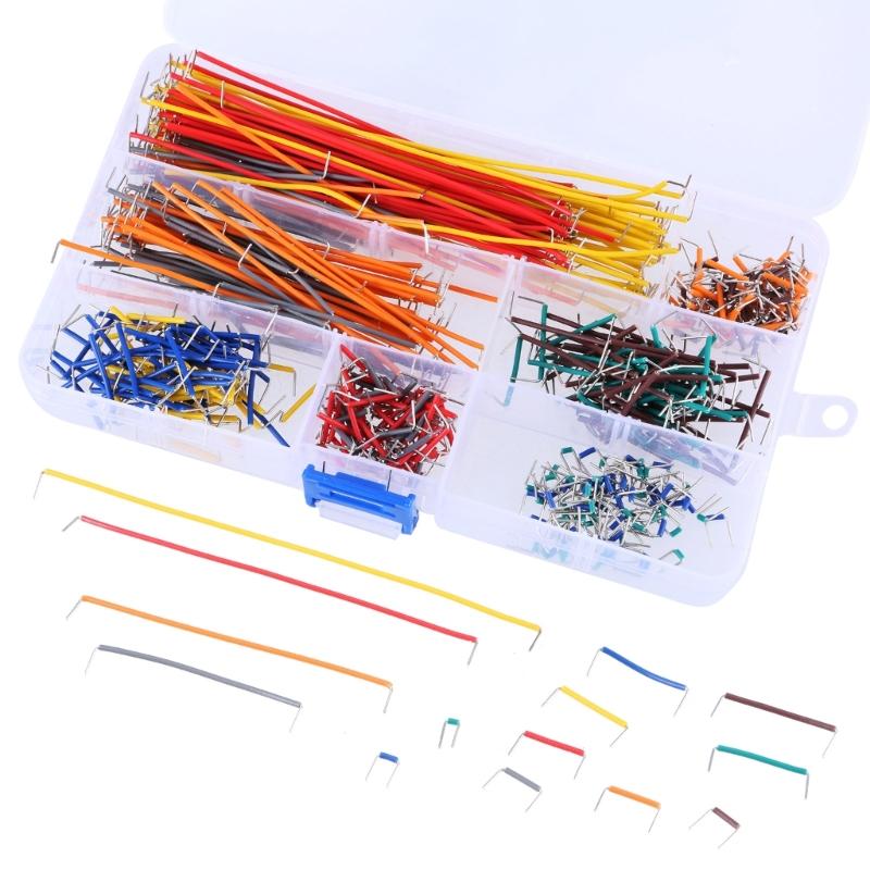 560Pcs 14 Assorted Length Breadboard Jumper Wire Assorted Kits 2-125mm Preformed Breadboard Jumper Wire Enduring