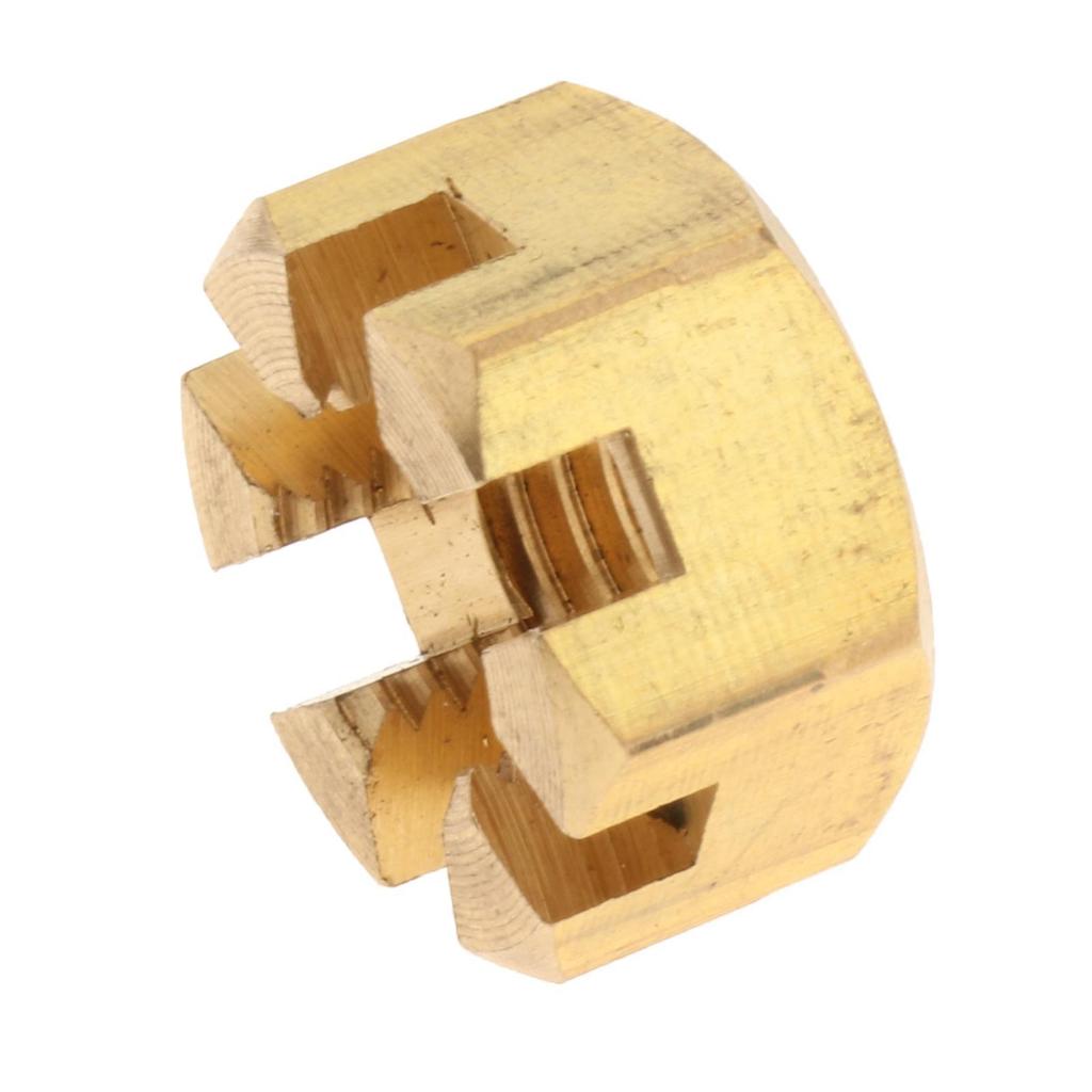 Durable Metal Outboard Nut Castle Gold Engine Shaft Replacement High Performance Part for Yamaha 6 8 9.9 15HP