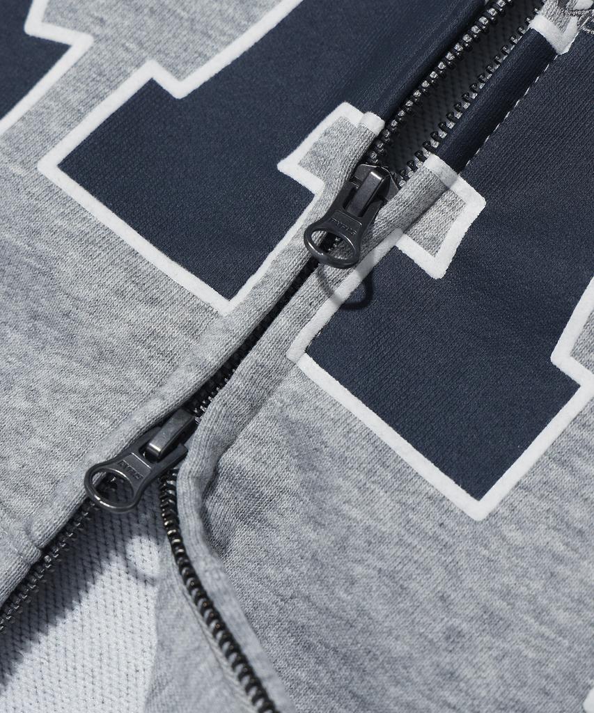 Rayfikers Ray Big Arch Logo Zip-Up Hoodie Mq6Tu145_Melange Grey