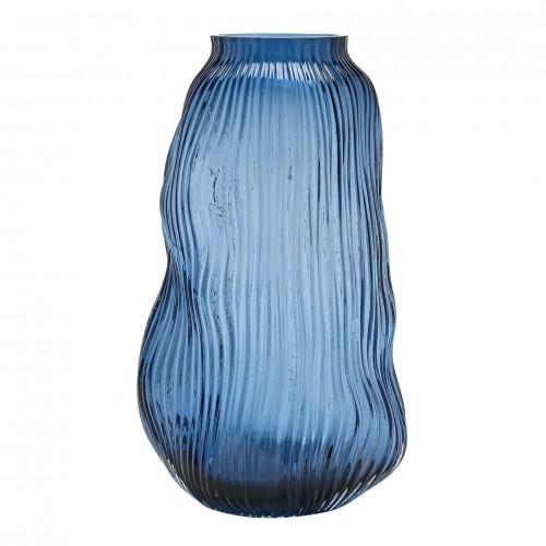 Hestia Glass Ridged Vase