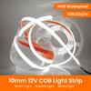 IP68 Wasserdichte COB LED Streifenlichter DC 12V Hohe Helligkeit 320 LEDs/m Flexibles Neonband mit EU/US/UK/AU Stecker für den Garten
