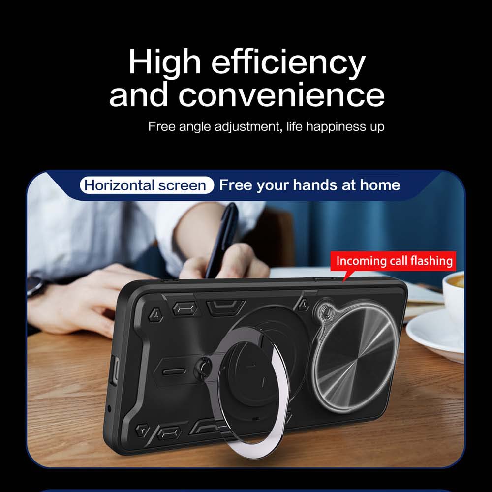 Magsafe Magnetic Camera Protection Case For Redmi 14C Armor Hybrid Metal Ring Back Cover For Redmi A3