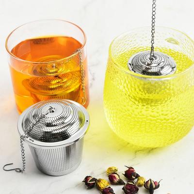 With Hanging Hook Tea Leaves Strainer Fine Mesh Loose Tea Separation Basket Cooking